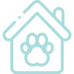 Dog boarding icon