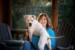 Laurie with her dog